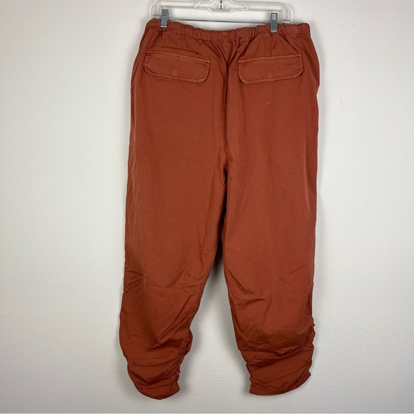 Free People NWT Slouchy Boho Beach Festival Drawstring Cinched Burnt Orange - Picture 3 of 4